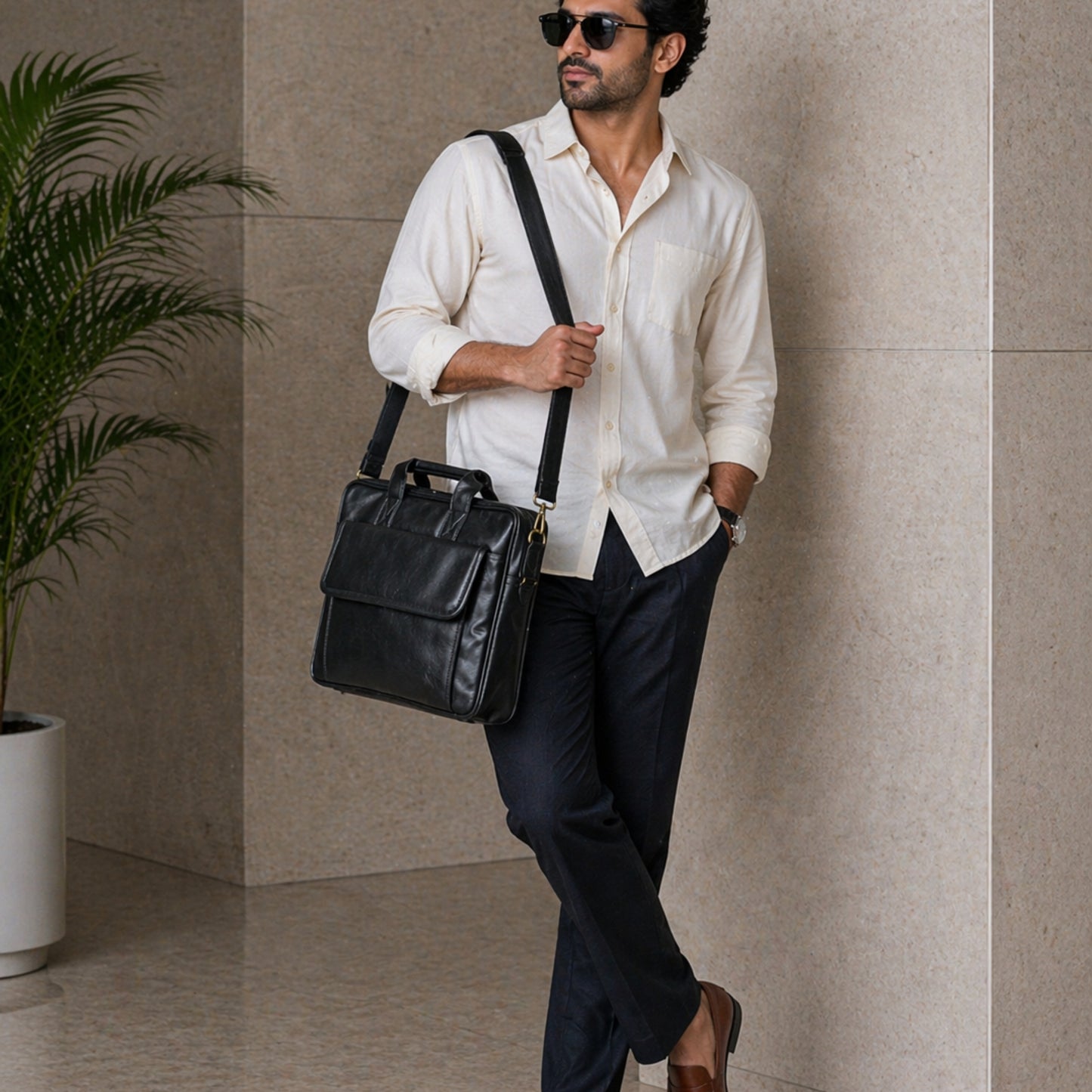 Premium Customized Executive Messenger Briefcase Bag for Corporate & Office Use
