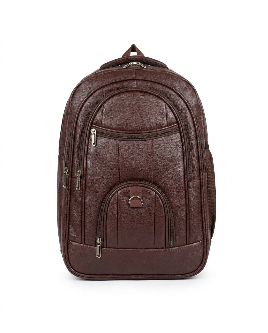 Premium Leather Finish Laptop Backpack for Corporate, Office & Executive Gifting | MOQ 100