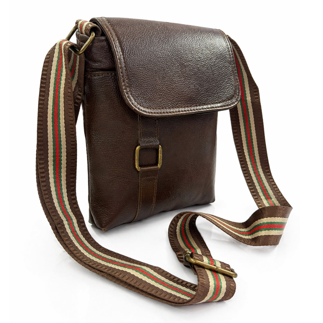 Premium Customized Retro Leather Sling Side Bag for Corporate & Daily Use