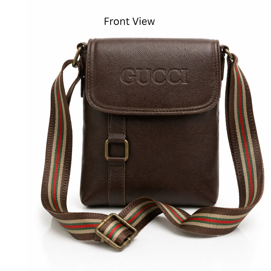 Premium Customized Retro Leather Sling Side Bag for Corporate & Daily Use