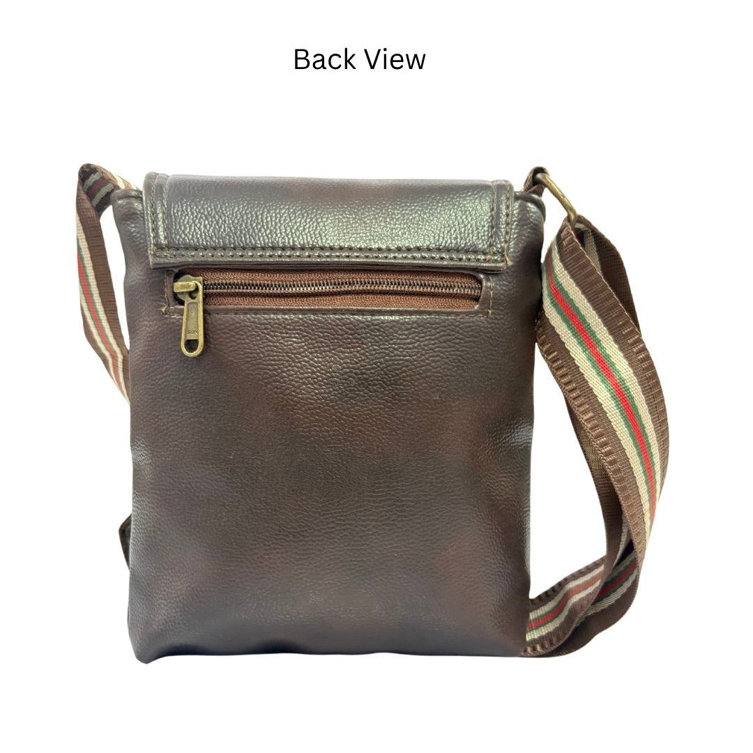 Premium Customized Retro Leather Sling Side Bag for Corporate & Daily Use