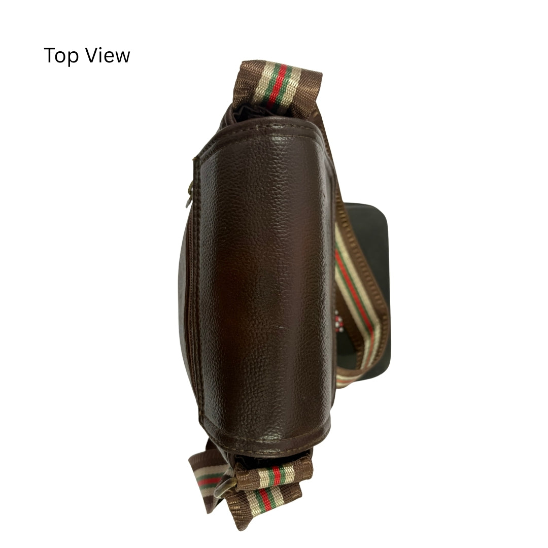Premium Customized Retro Leather Sling Side Bag for Corporate & Daily Use