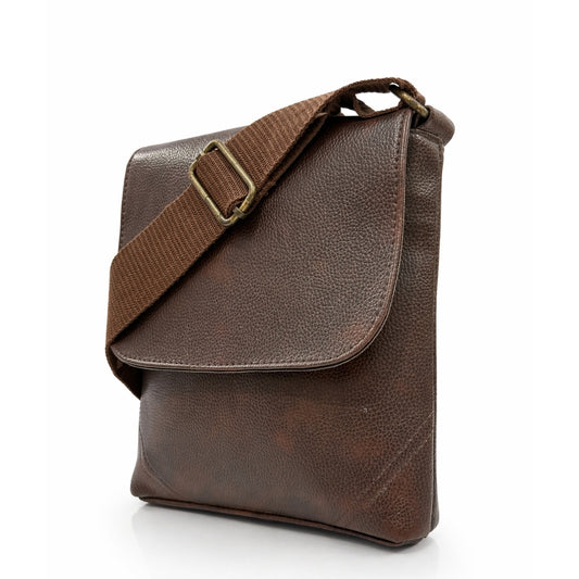 Premium Customized Vintage Flap Leather Sling Side Bag for Corporate & Daily Use