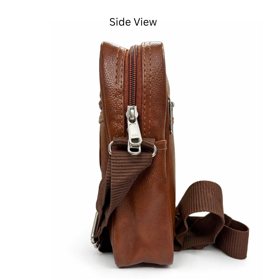 Premium Customized Executive Leather Sling Side Bag for Corporate & Daily Use