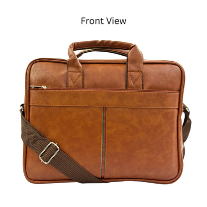 Premium Customized Leather Laptop Messenger Bag for Corporate & Office Use