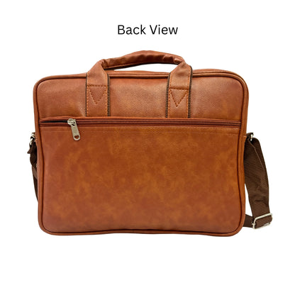 Premium Customized Leather Laptop Messenger Bag for Corporate & Office Use