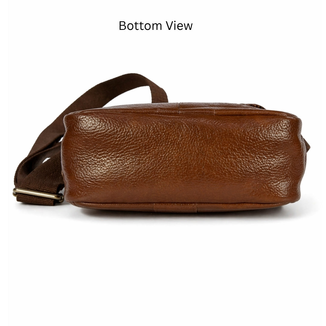 Premium Customized Executive Leather Sling Side Bag for Corporate & Daily Use