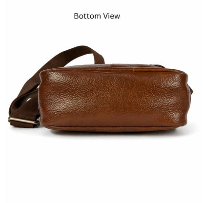 Premium Customized Executive Leather Sling Side Bag for Corporate & Daily Use