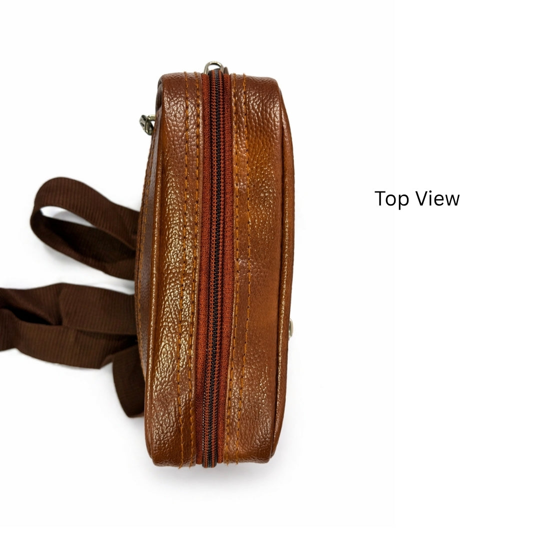 Premium Customized Executive Leather Sling Side Bag for Corporate & Daily Use