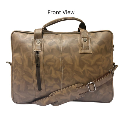 Premium Customized Textured Executive Laptop Messenger Bag for Corporate Office Use