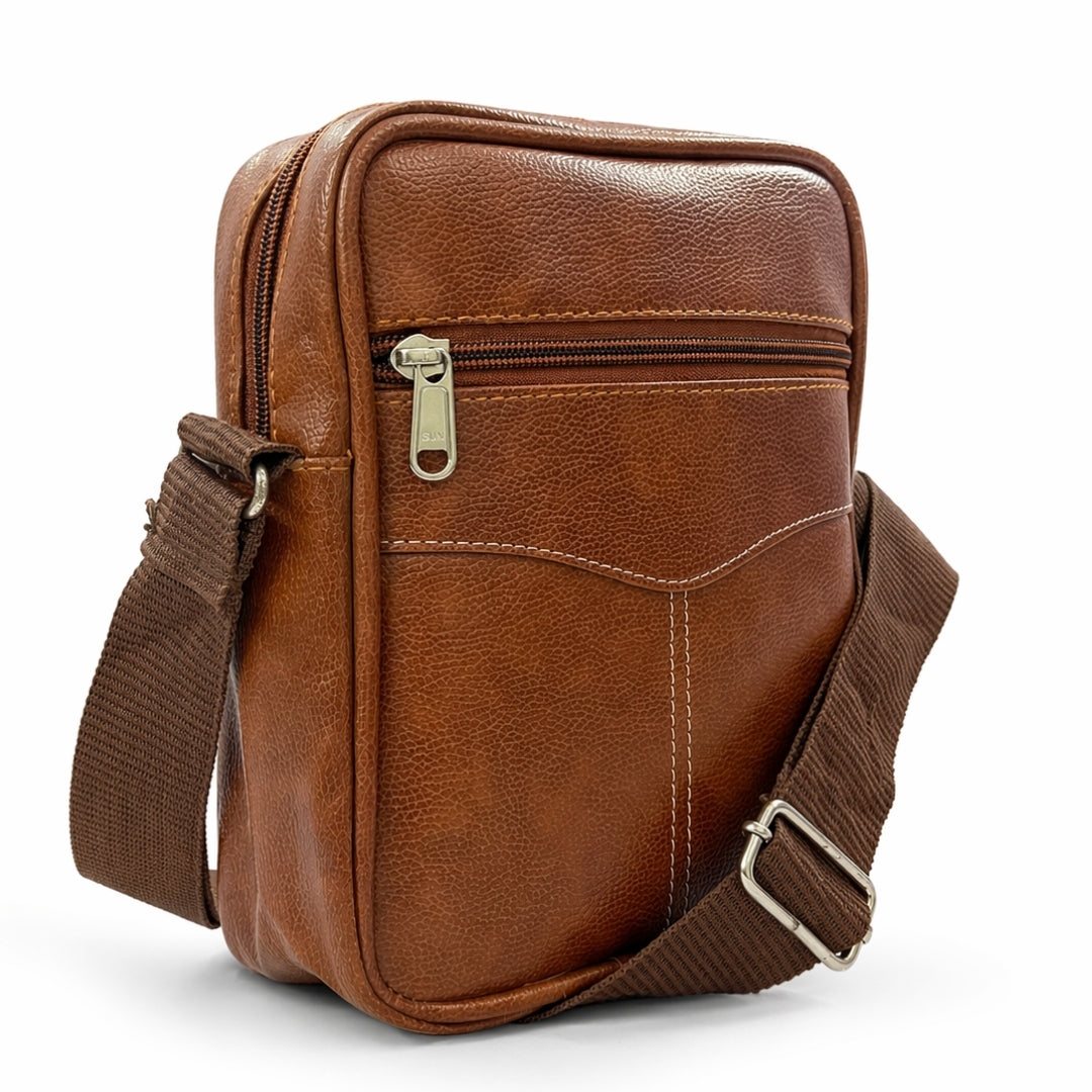 Premium Customized Leather Sling Side Bag for Corporate & Daily Office Use
