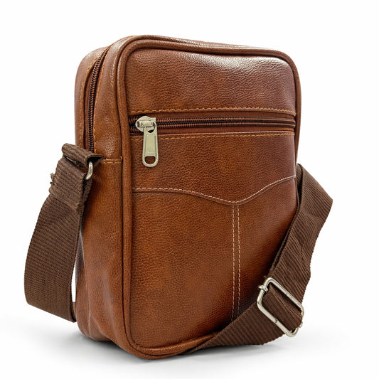 Premium Customized Leather Sling Side Bag for Corporate & Daily Office Use