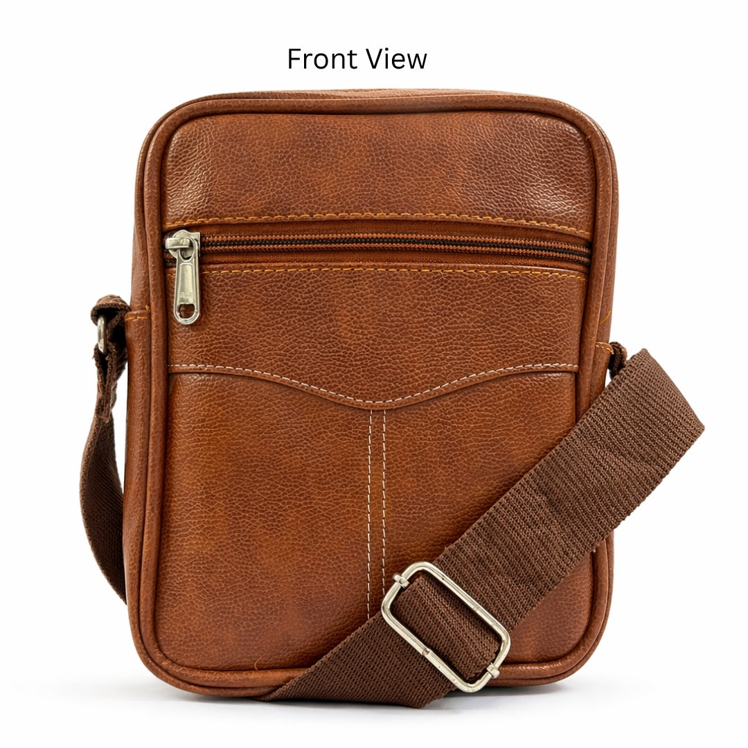 Premium Customized Leather Sling Side Bag for Corporate & Daily Office Use