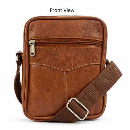 Premium Customized Leather Sling Side Bag for Corporate & Daily Office Use
