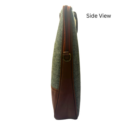 Premium Customized Fabric & Leather Laptop Messenger Bag for Corporate Office Use