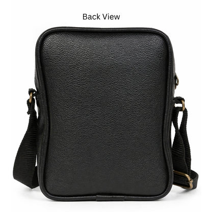 Premium Customized Leather Sling Side Bag with Multiple Pockets for Corporate Use