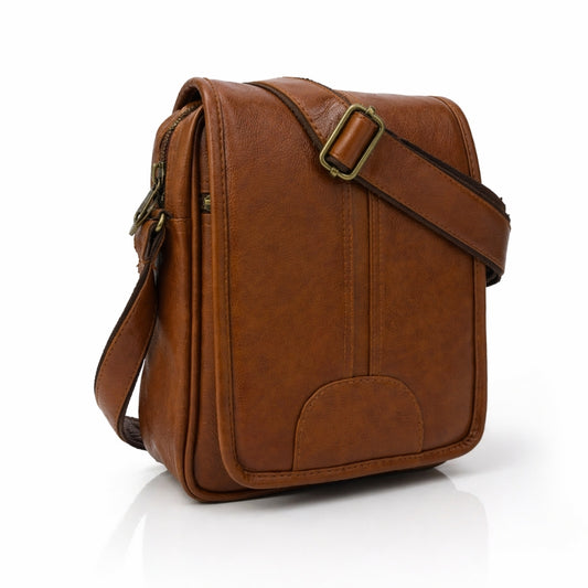 Premium Customized Soft Leather Sling Side Bag for Corporate & Daily Use