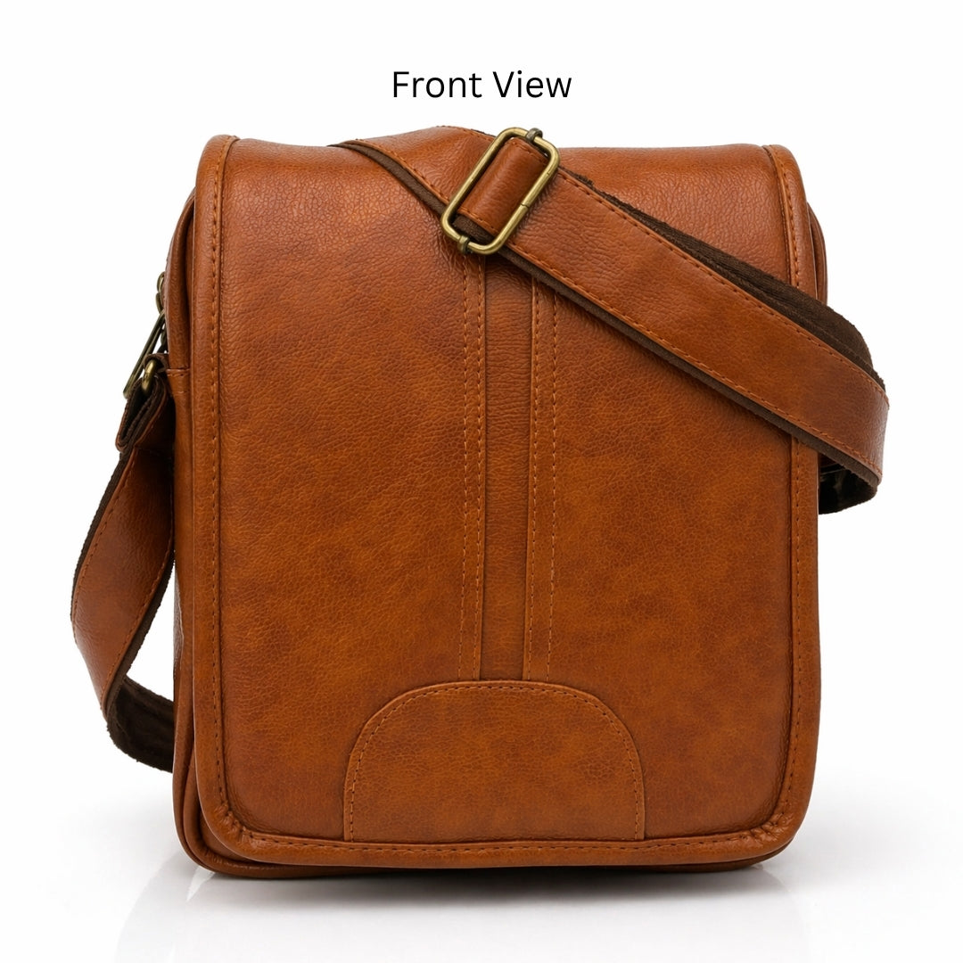 Premium Customized Soft Leather Sling Side Bag for Corporate & Daily Use