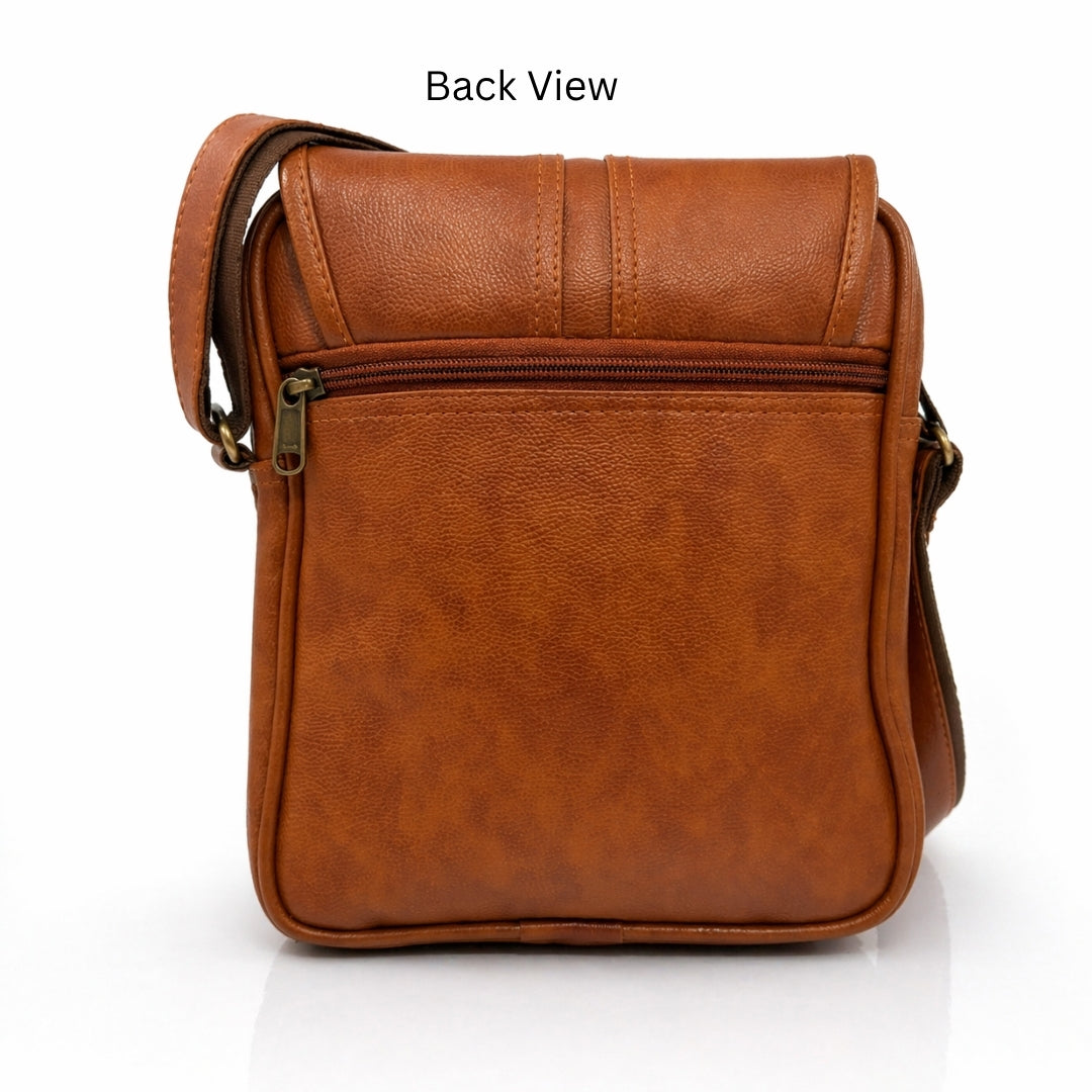 Premium Customized Soft Leather Sling Side Bag for Corporate & Daily Use