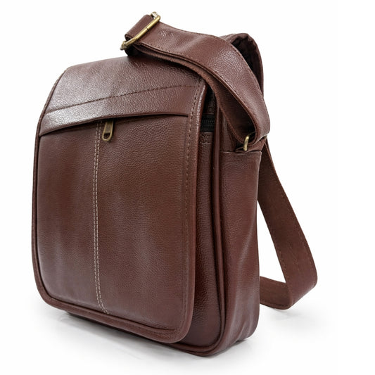 Premium Customized Executive Leather Sling Side Bag for Corporate & Office Use