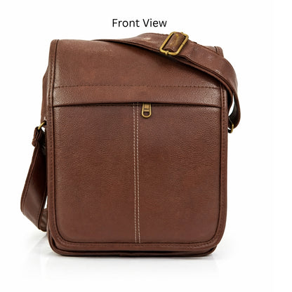 Premium Customized Executive Leather Sling Side Bag for Corporate & Office Use