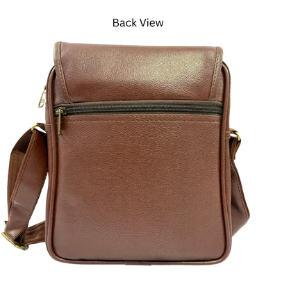 Premium Customized Executive Leather Sling Side Bag for Corporate & Office Use