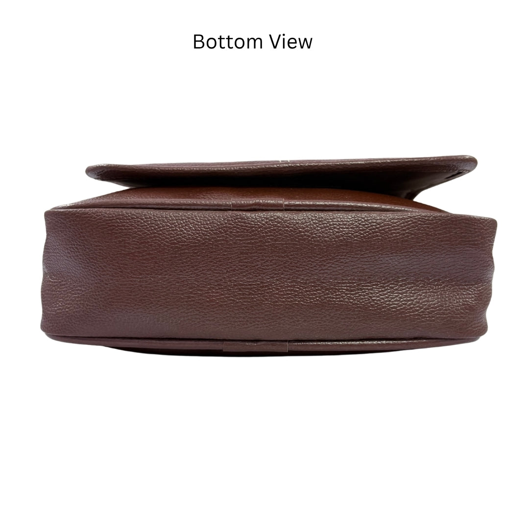 Premium Customized Executive Leather Sling Side Bag for Corporate & Office Use