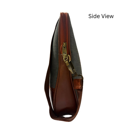 Premium Customized Dual-Tone Laptop Messenger Bag for Corporate Office Use