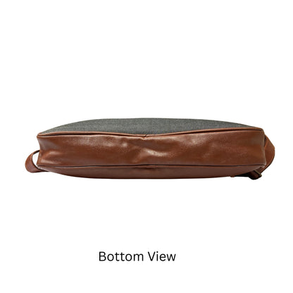 Premium Customized Dual-Tone Laptop Messenger Bag for Corporate Office Use