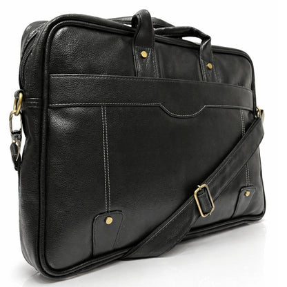 Premium Customized Black Executive Laptop Messenger Bag for Corporate Office Use