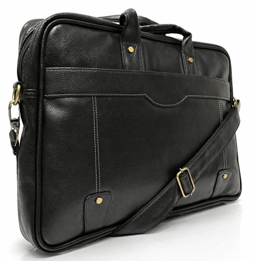 Premium Customized Black Executive Laptop Messenger Bag for Corporate Office Use