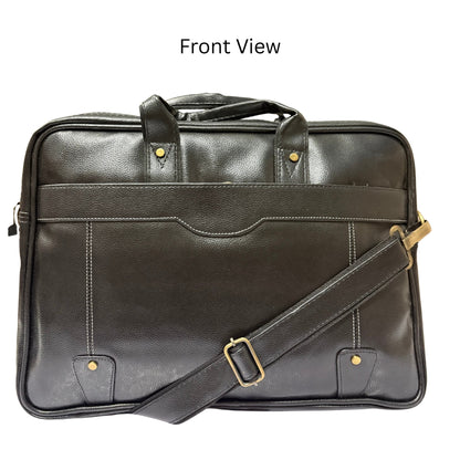 Premium Customized Black Executive Laptop Messenger Bag for Corporate Office Use