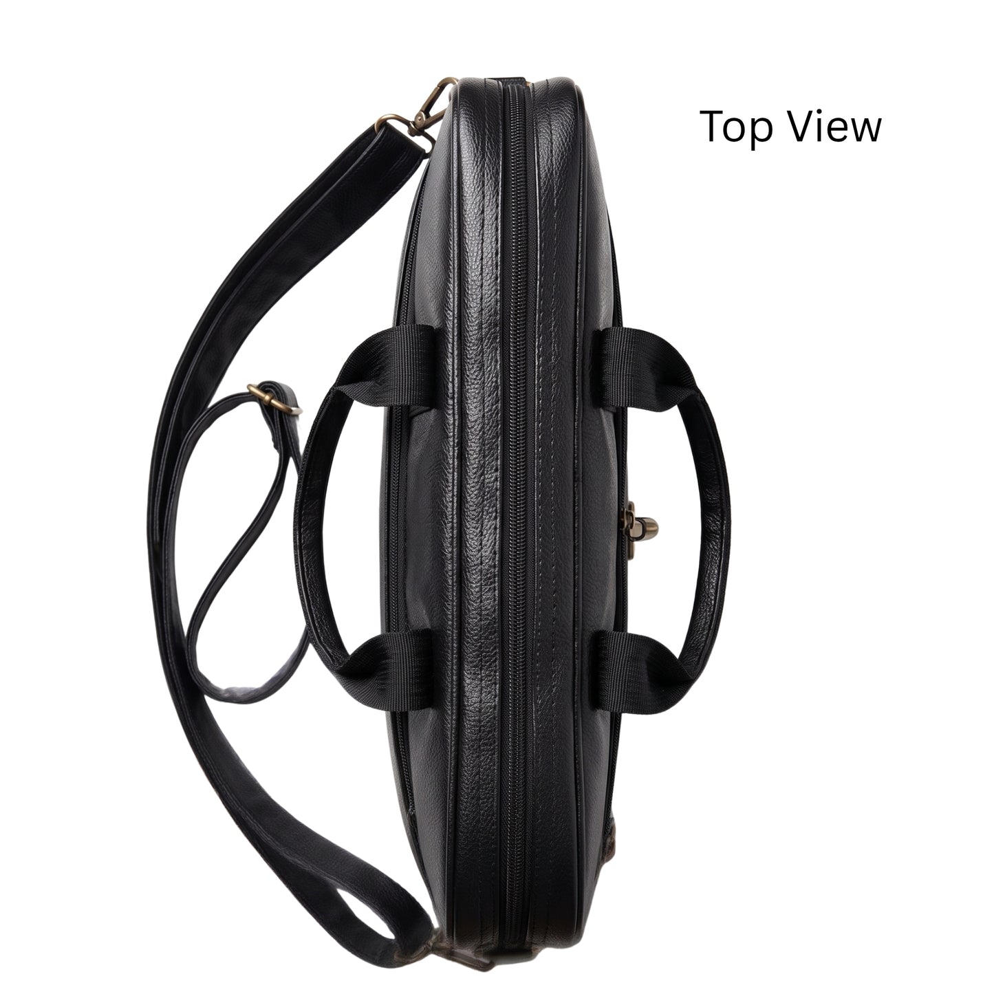 Premium Customized Black Executive Laptop Messenger Bag for Corporate Office Use