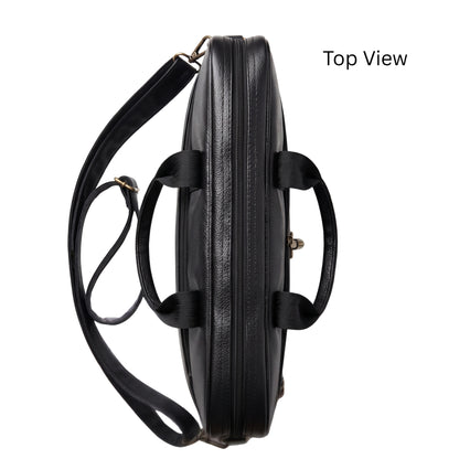 Premium Customized Black Executive Laptop Messenger Bag for Corporate Office Use