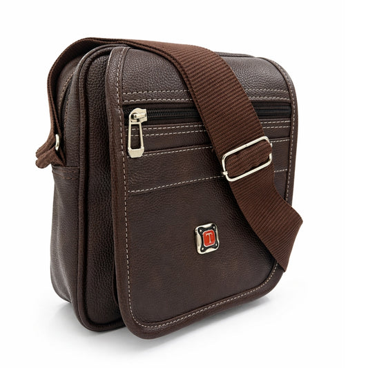 Premium Customized Compact Leather Sling Side Bag for Corporate & Daily Use