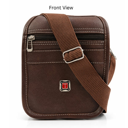 Premium Customized Compact Leather Sling Side Bag for Corporate & Daily Use