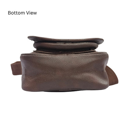 Premium Customized Compact Leather Sling Side Bag for Corporate & Daily Use