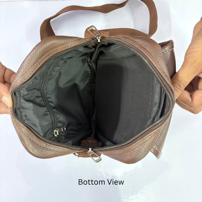 Premium Customized Compact Leather Sling Side Bag for Corporate & Daily Use