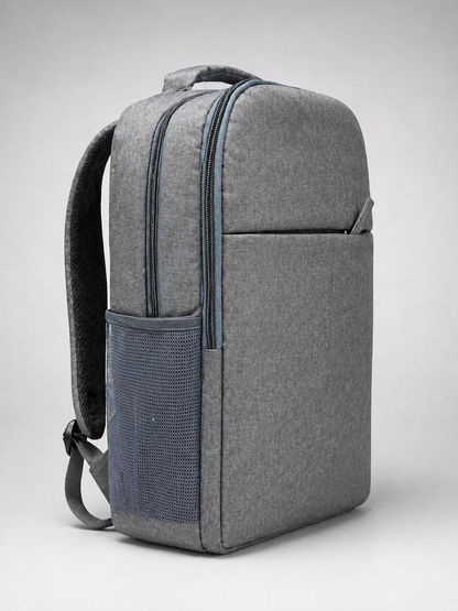 Custom Grey Laptop Backpack for Corporate, Office, School & Events | MOQ 100