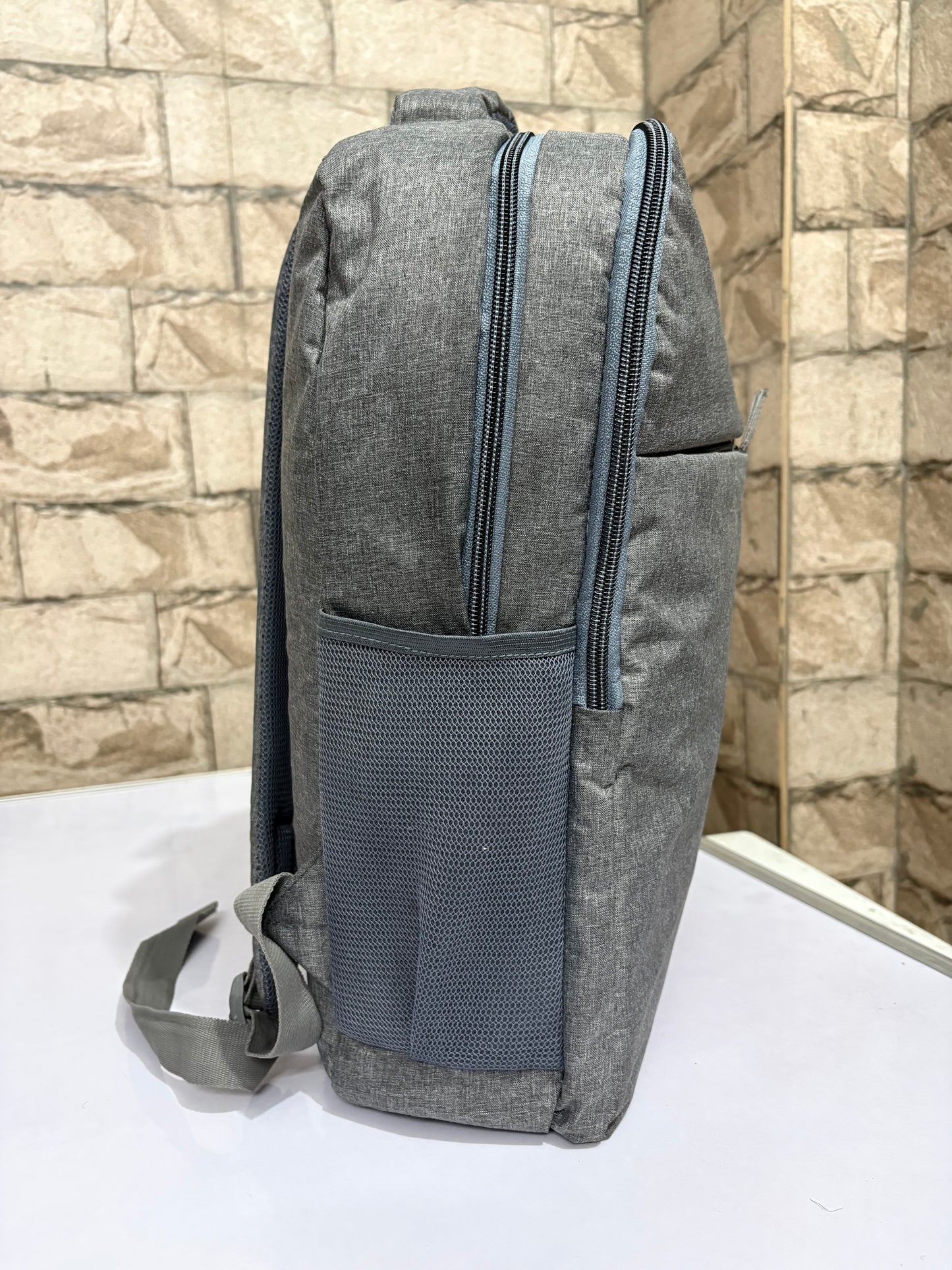 Custom Grey Laptop Backpack for Corporate, Office, School & Events | MOQ 100