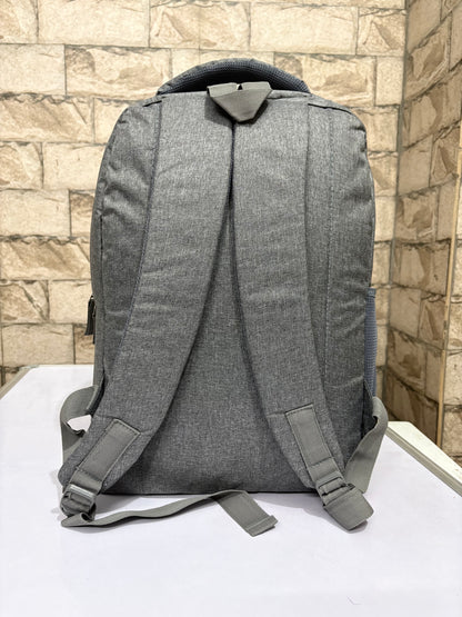 Custom Grey Laptop Backpack for Corporate, Office, School & Events | MOQ 100