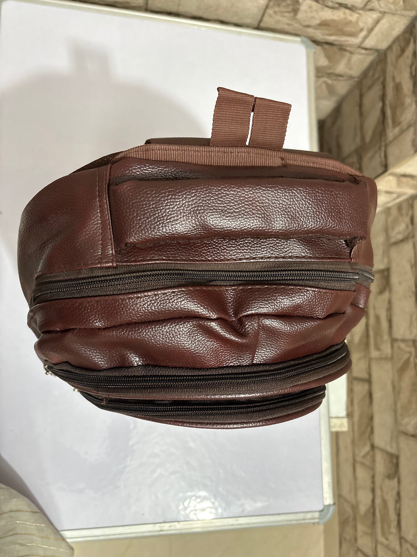 Premium Leather Finish Laptop Backpack for Corporate, Office & Executive Gifting | MOQ 100