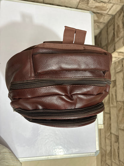 Premium Leather Finish Laptop Backpack for Corporate, Office & Executive Gifting | MOQ 100
