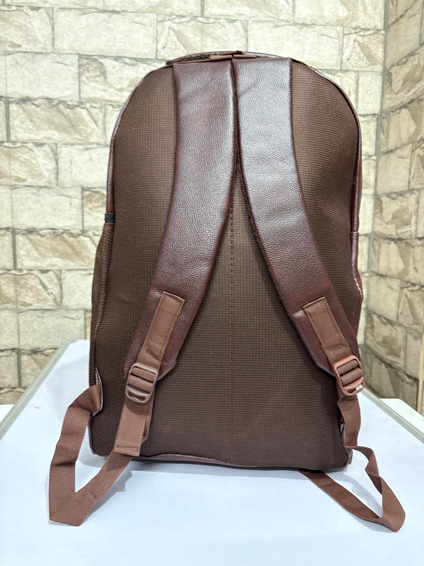 Premium Leather Finish Laptop Backpack for Corporate, Office & Executive Gifting | MOQ 100