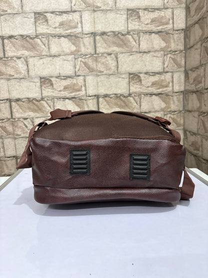 Premium Leather Finish Laptop Backpack for Corporate, Office & Executive Gifting | MOQ 100